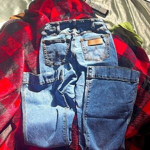 wrangler high rise trousers, 27x32